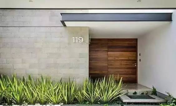 水泥墻樸素寂靜的美，庭院設(shè)計(jì)