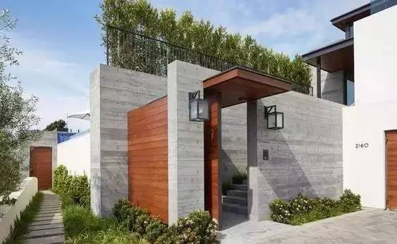 水泥墻樸素寂靜的美，庭院設(shè)計