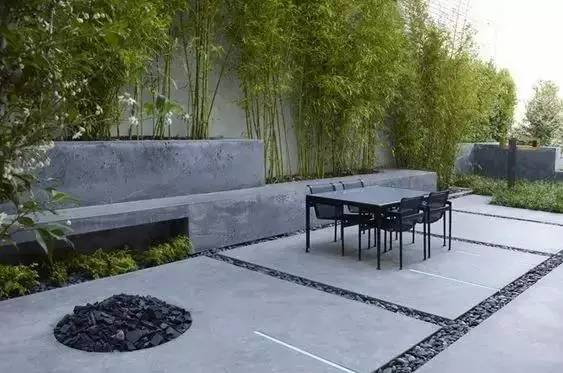 水泥墻樸素寂靜的美，庭院設(shè)計(jì)