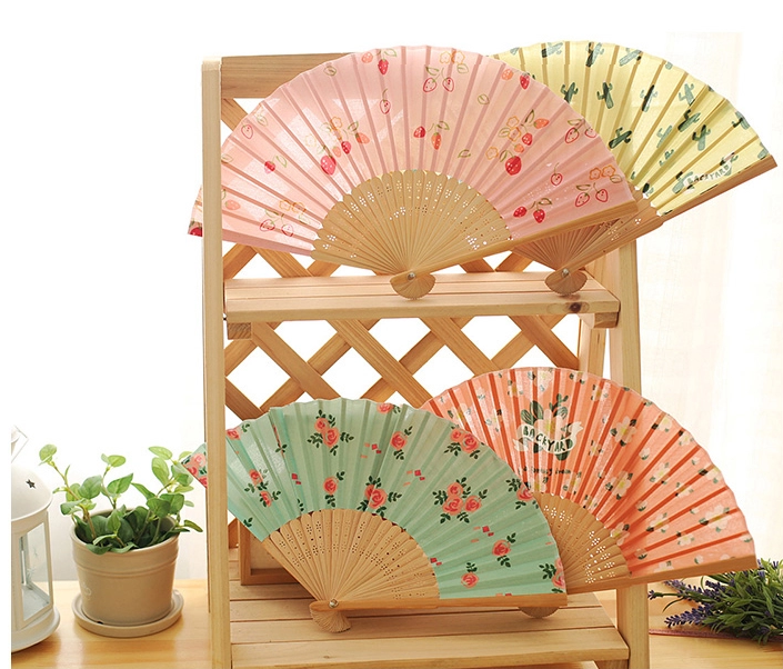 文藝小清新田園復古折扇