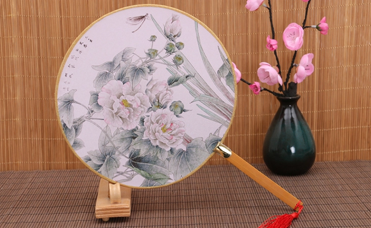 古風(fēng)系列圖案的家佳樂文學(xué)復(fù)古團扇