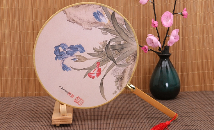 古風(fēng)系列圖案的家佳樂文學(xué)復(fù)古團扇