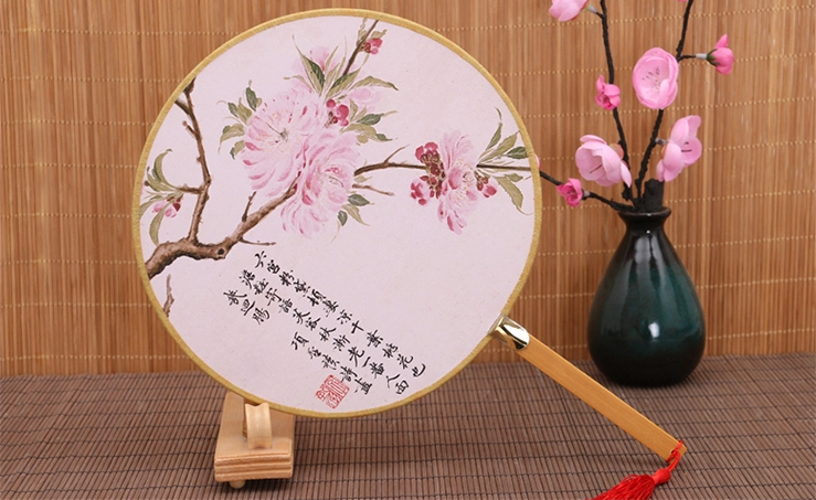 古風(fēng)系列圖案的家佳樂文學(xué)復(fù)古團扇
