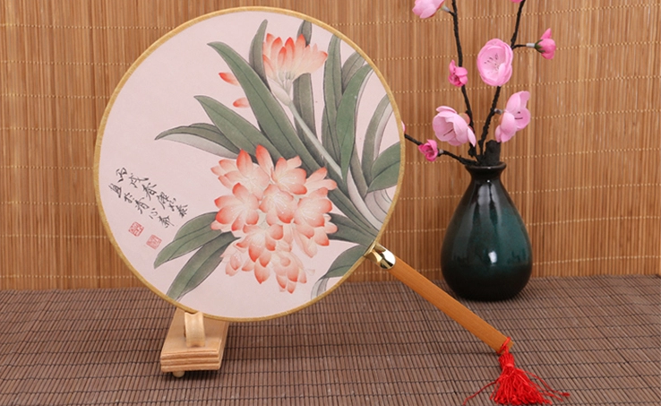 古風(fēng)系列圖案的家佳樂文學(xué)復(fù)古團扇