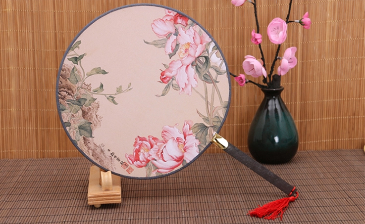 古風(fēng)系列圖案的家佳樂文學(xué)復(fù)古團扇