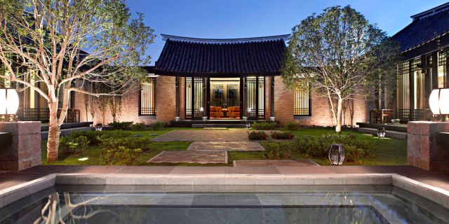 新中式建筑，悅榕莊中式酒店