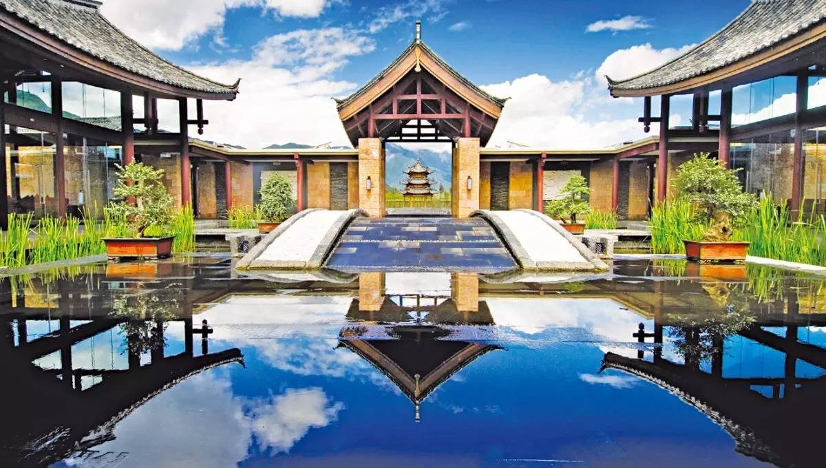 新中式建筑，悅榕莊中式酒店