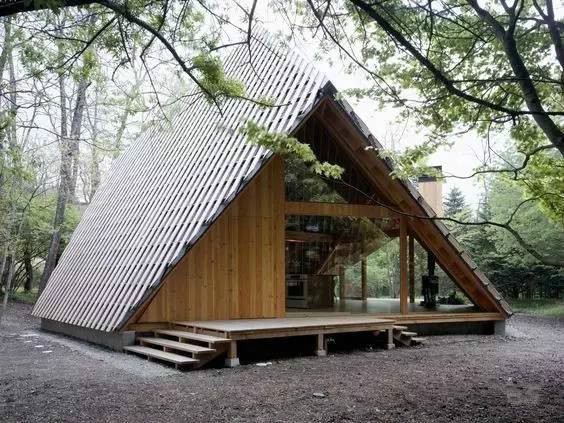 新中式建筑，創(chuàng)意三角屋