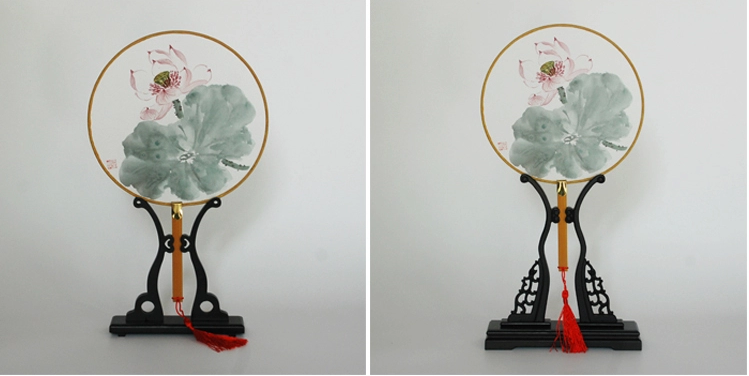 炎炎夏日的清涼，家佳樂文學(xué)手繪真絲團(tuán)扇