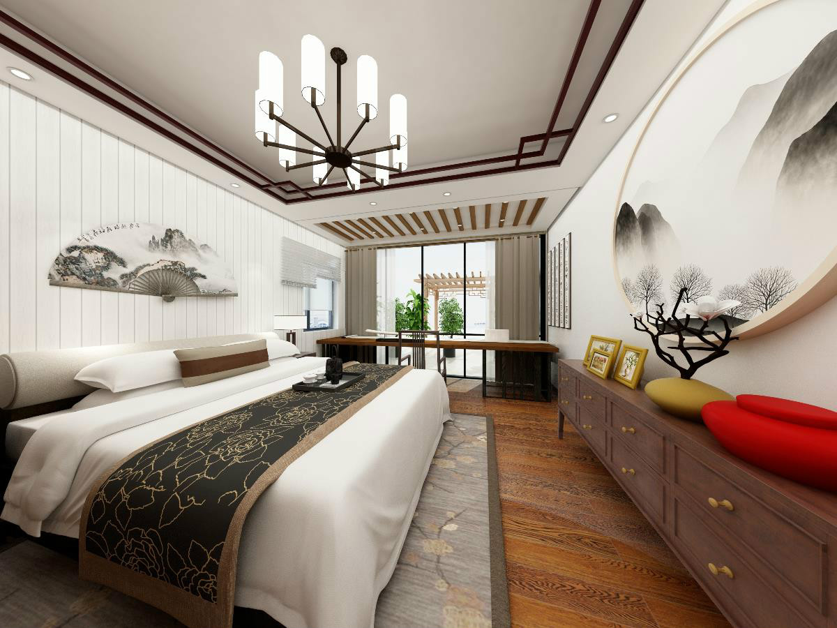 新中式，簡潔大氣的中式裝修