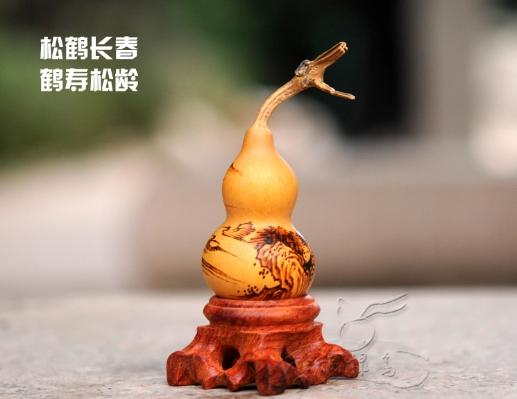 家佳樂文學(xué)古典山水手工烙畫葫蘆工藝品