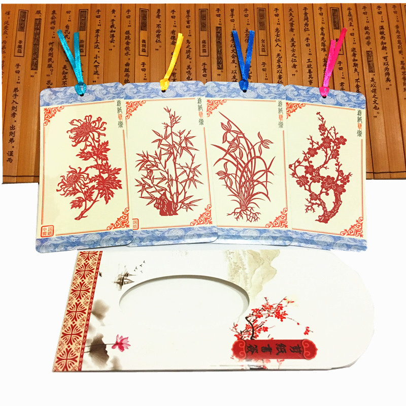 家佳樂(lè)文學(xué)古典元素剪紙書(shū)簽設(shè)計(jì)