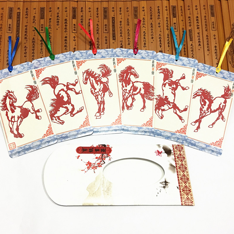 家佳樂(lè)文學(xué)古典元素剪紙書(shū)簽設(shè)計(jì)