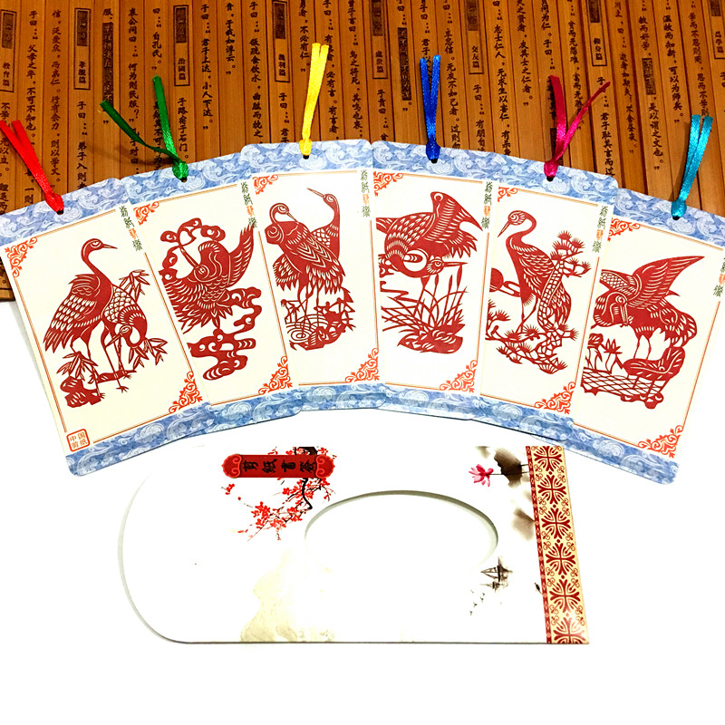 家佳樂文學(xué)古典元素剪紙書簽設(shè)計(jì)