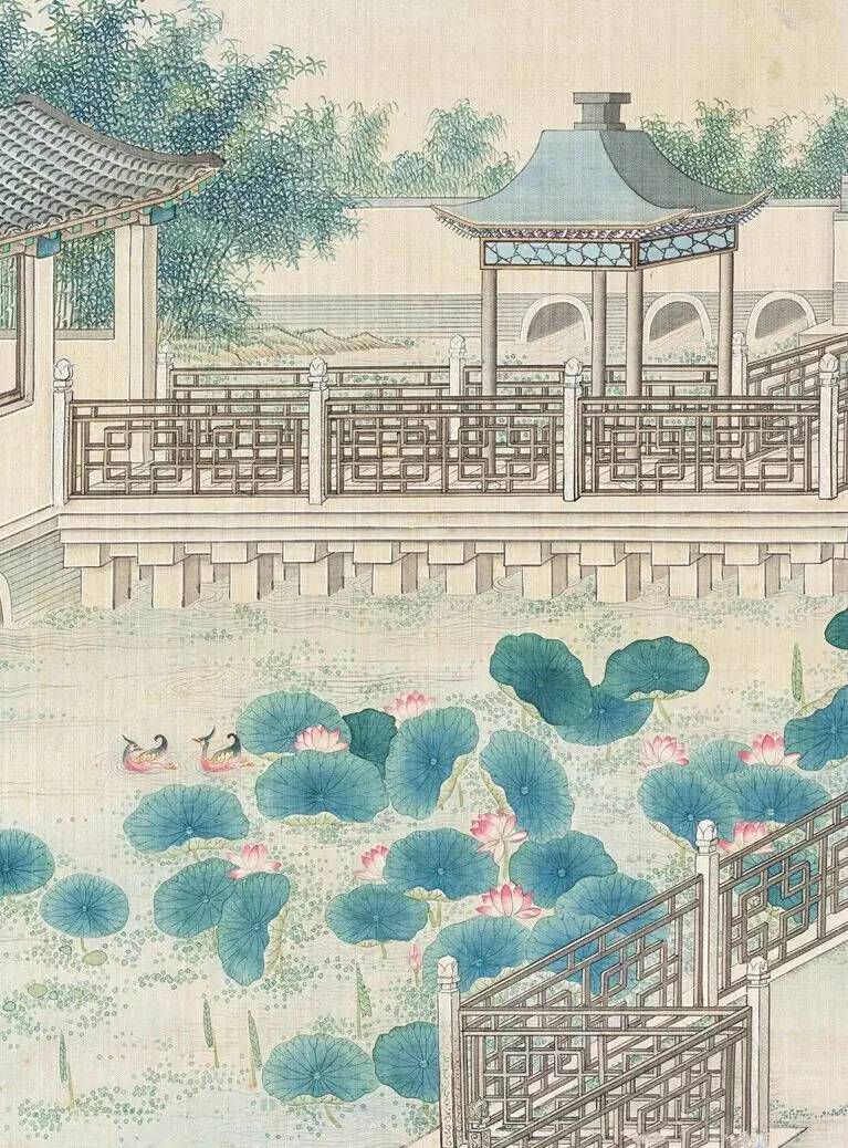 庭院深深，佳人依在