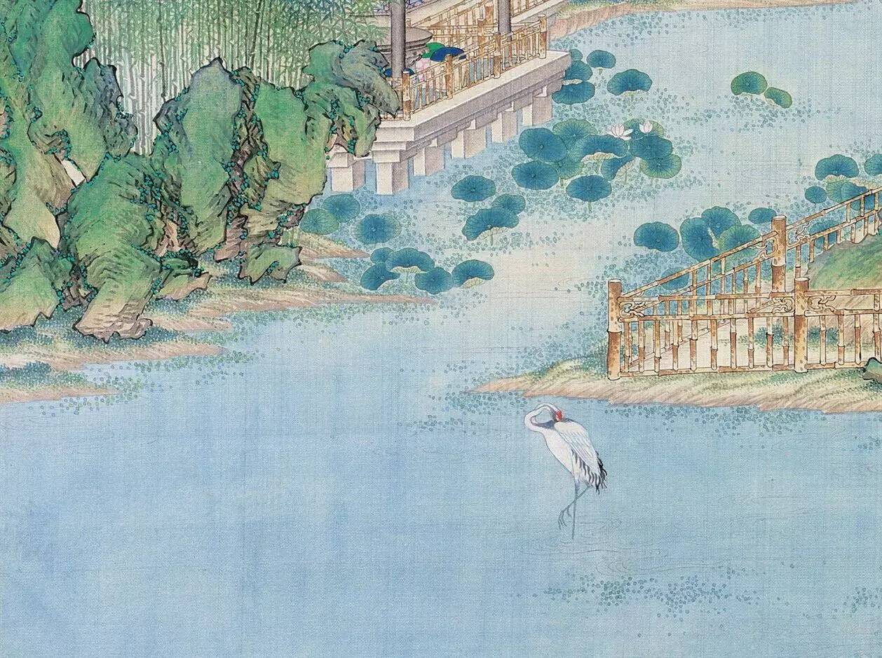 庭院深深，佳人依在