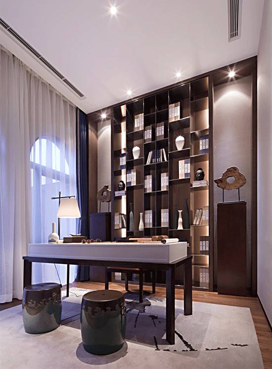 書房和茶室，新中式風格的絕佳展現(xiàn)