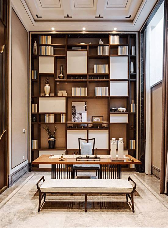 書房和茶室，新中式風(fēng)格的絕佳展現(xiàn)