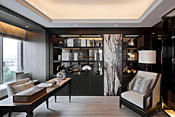 書房和茶室，新中式風(fēng)格的絕佳展現(xiàn)