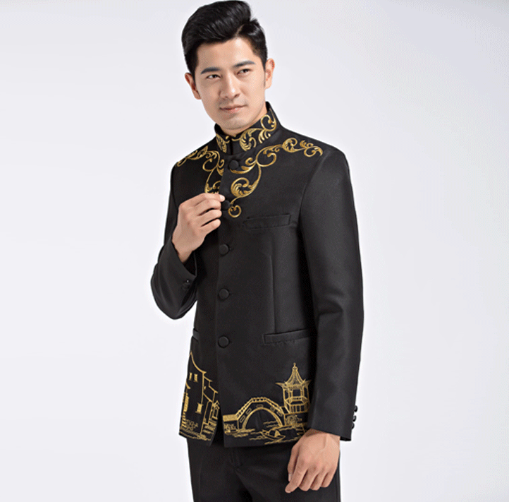 刺繡家佳樂文學(xué)中山裝