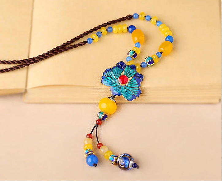 家佳樂文學(xué)吊墜瑪瑙配飾長款項鏈掛飾