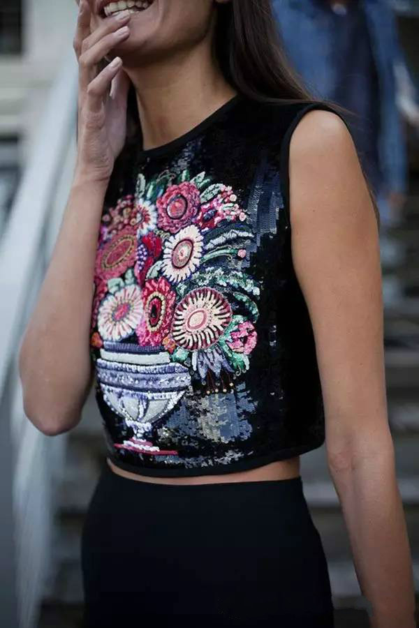 美的讓人無法呼吸，唯美刺繡圖案圖片