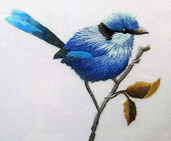 美的讓人無法呼吸，唯美刺繡圖案圖片