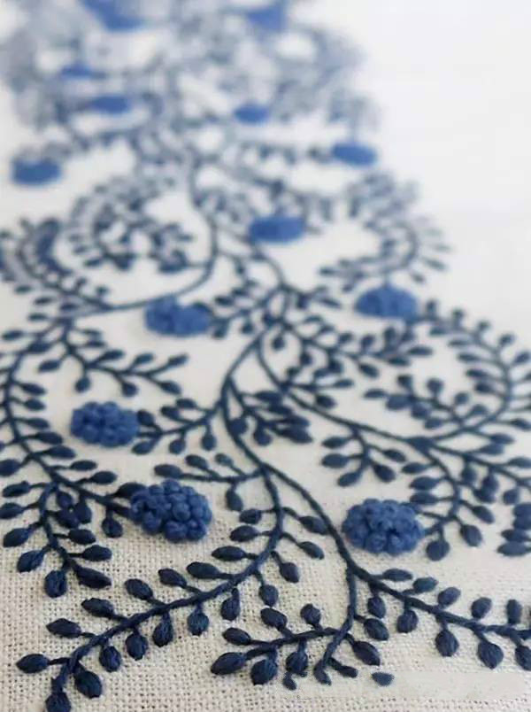 美的讓人無(wú)法呼吸，唯美刺繡圖案圖片