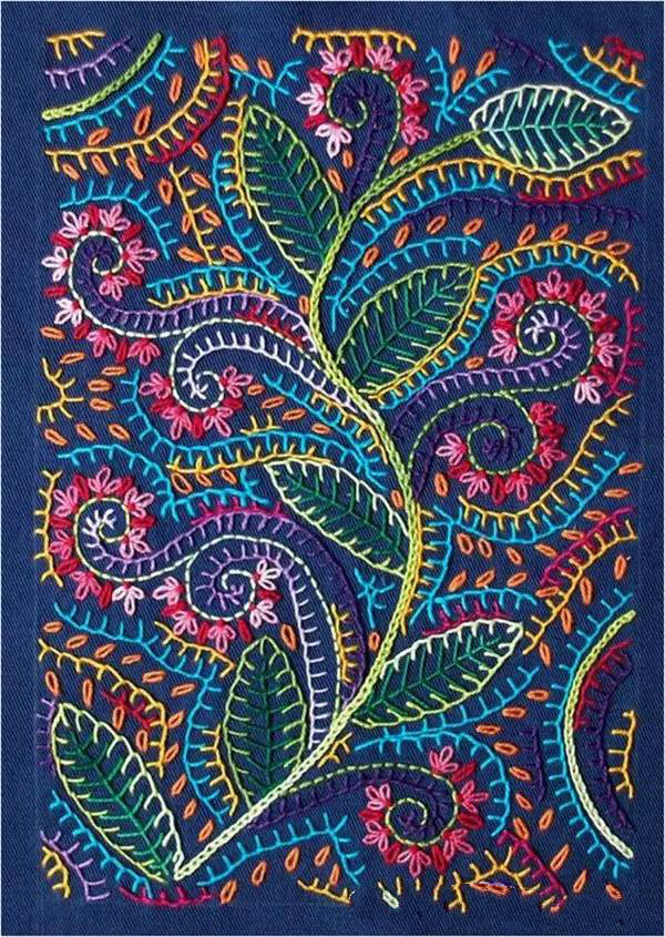 美的讓人無(wú)法呼吸，唯美刺繡圖案圖片