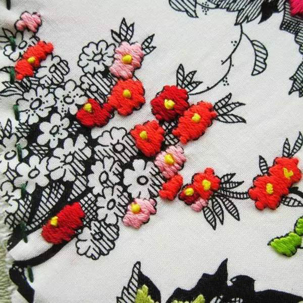 美的讓人無法呼吸，唯美刺繡圖案圖片