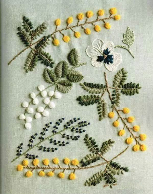 美的讓人無法呼吸，唯美刺繡圖案圖片
