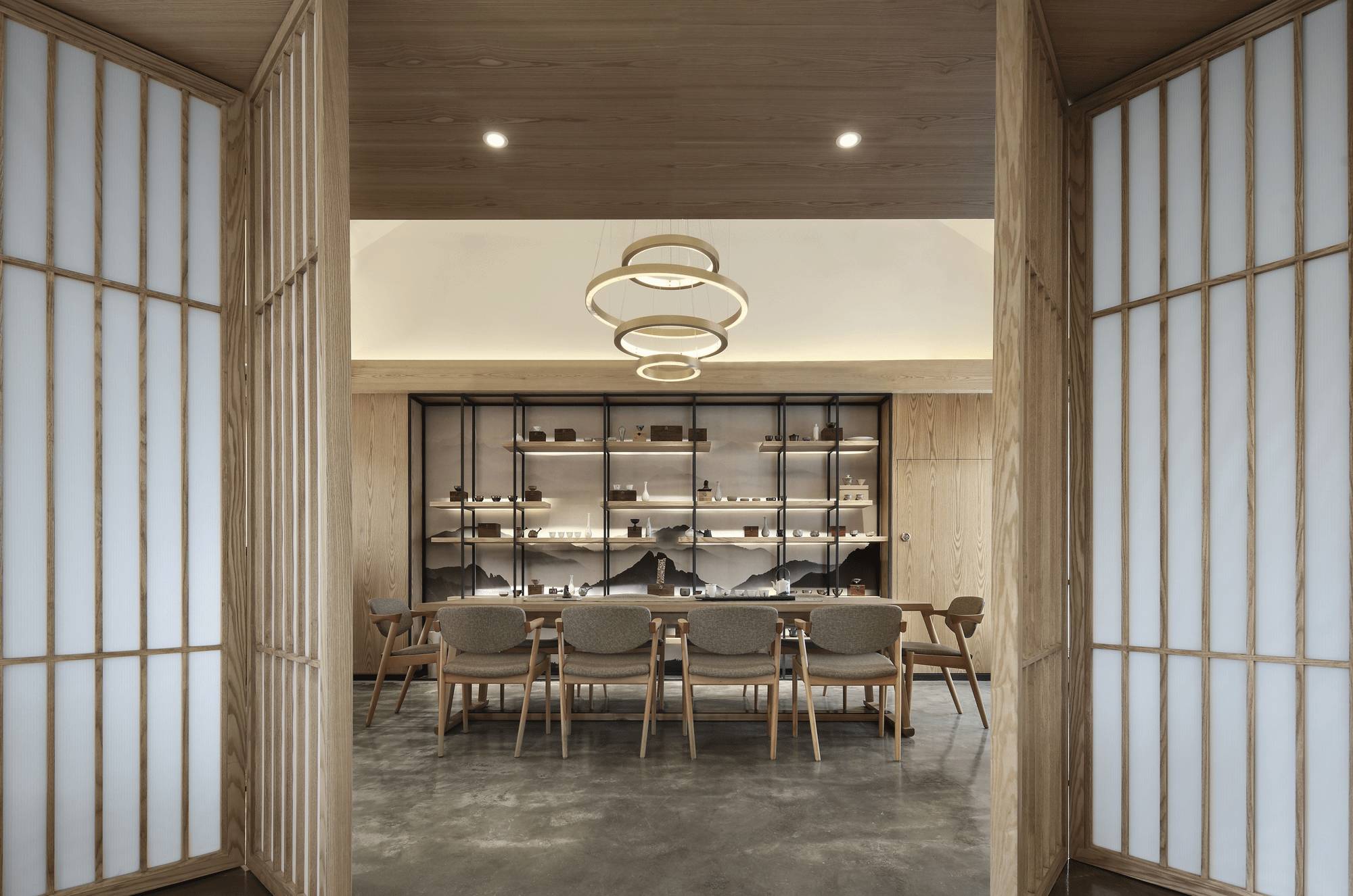 樸素安靜的禪意原木空間，中式裝修造景藝術(shù)