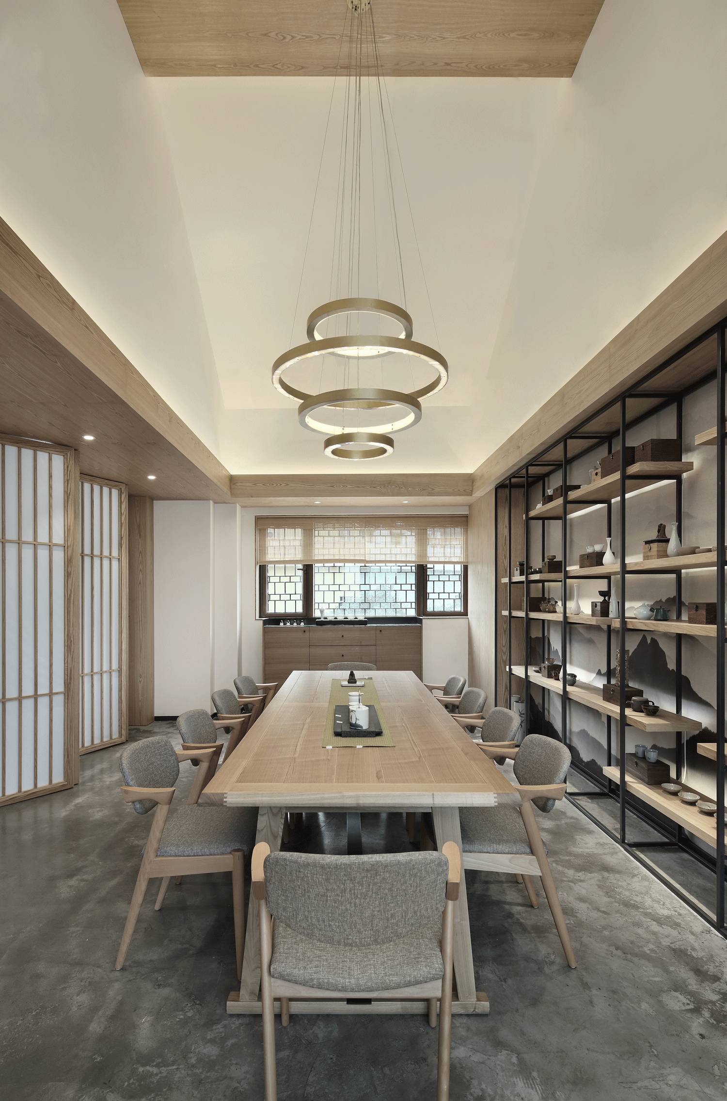 樸素安靜的禪意原木空間，中式裝修造景藝術(shù)