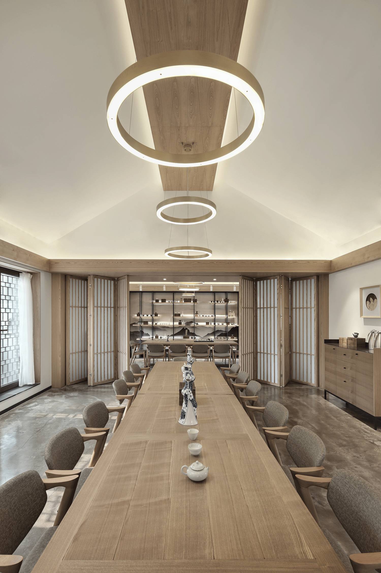 樸素安靜的禪意原木空間，中式裝修造景藝術(shù)