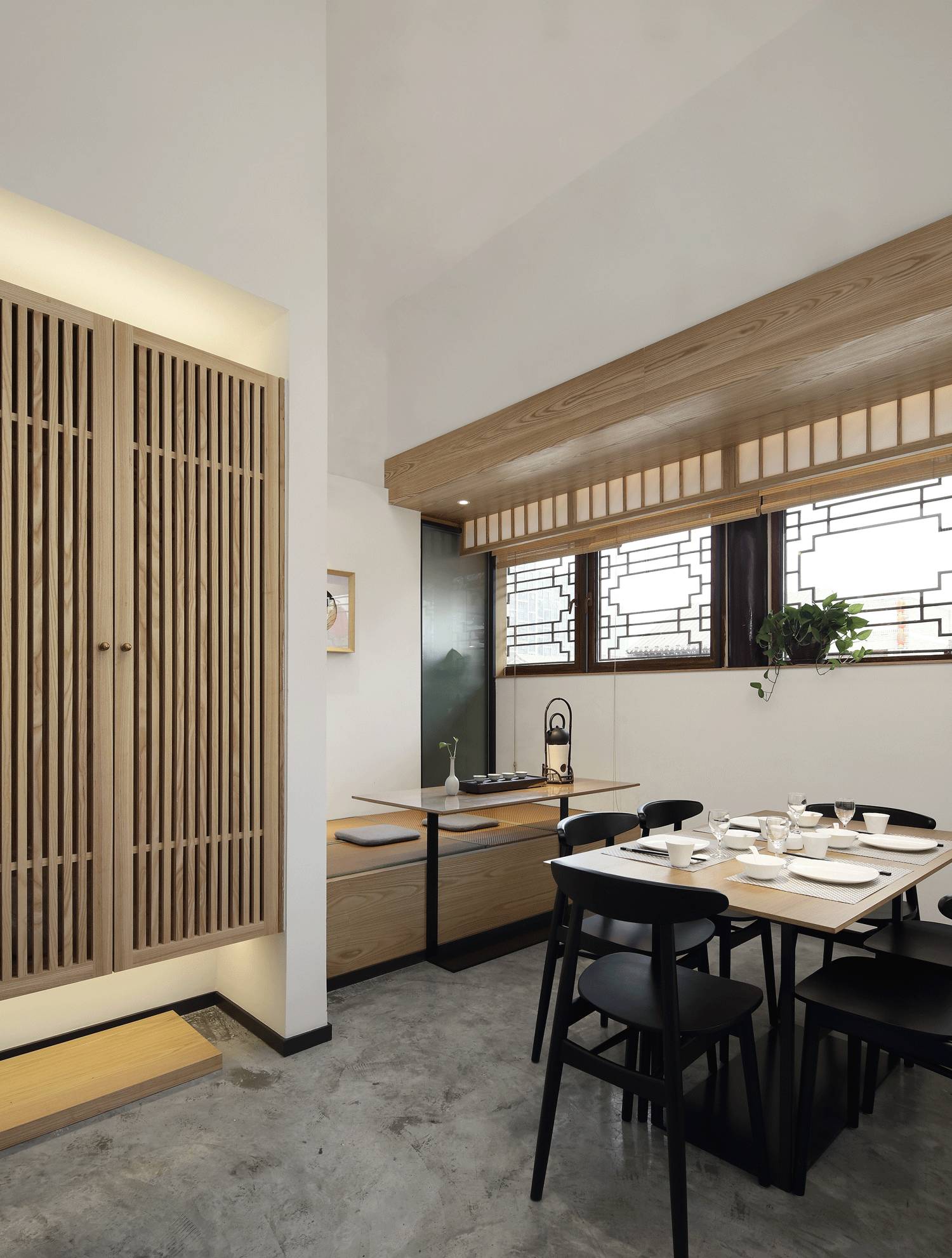 樸素安靜的禪意原木空間，中式裝修造景藝術(shù)