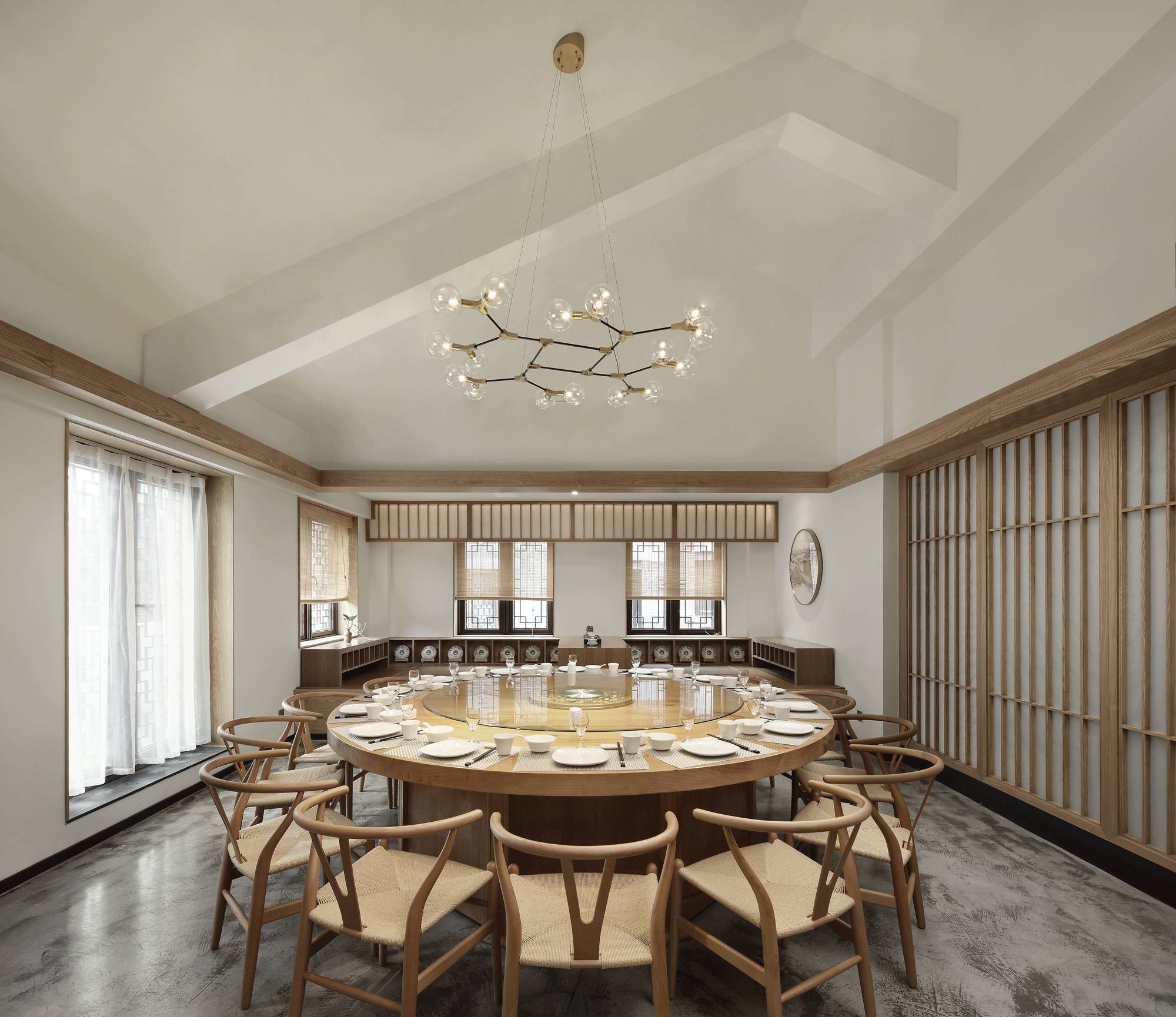 樸素安靜的禪意原木空間，中式裝修造景藝術(shù)