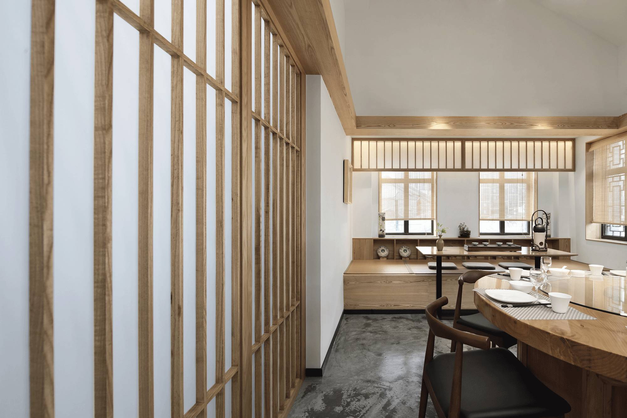 樸素安靜的禪意原木空間，中式裝修造景藝術(shù)