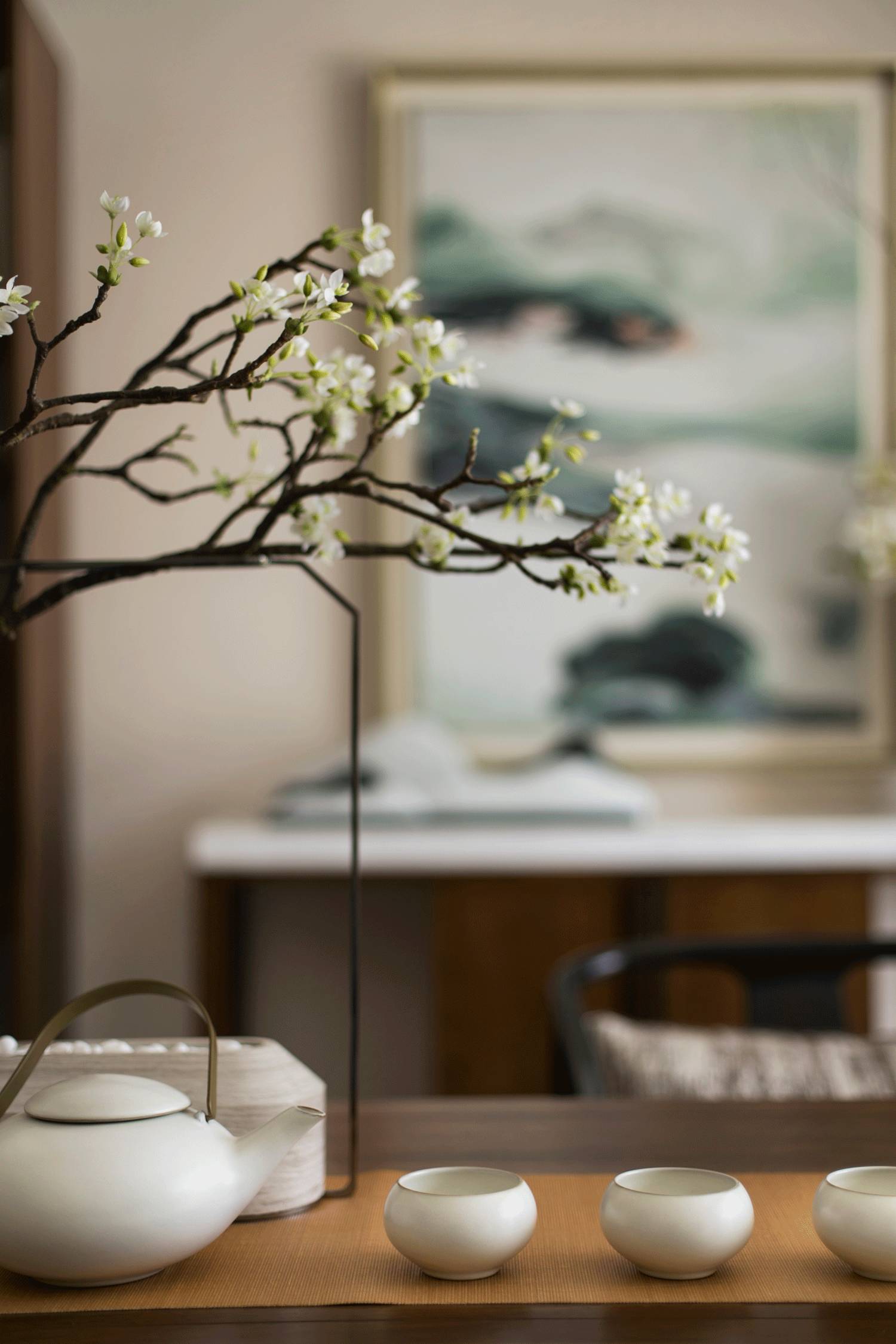 茶·時光的故事，290㎡典雅新中式裝修設(shè)計