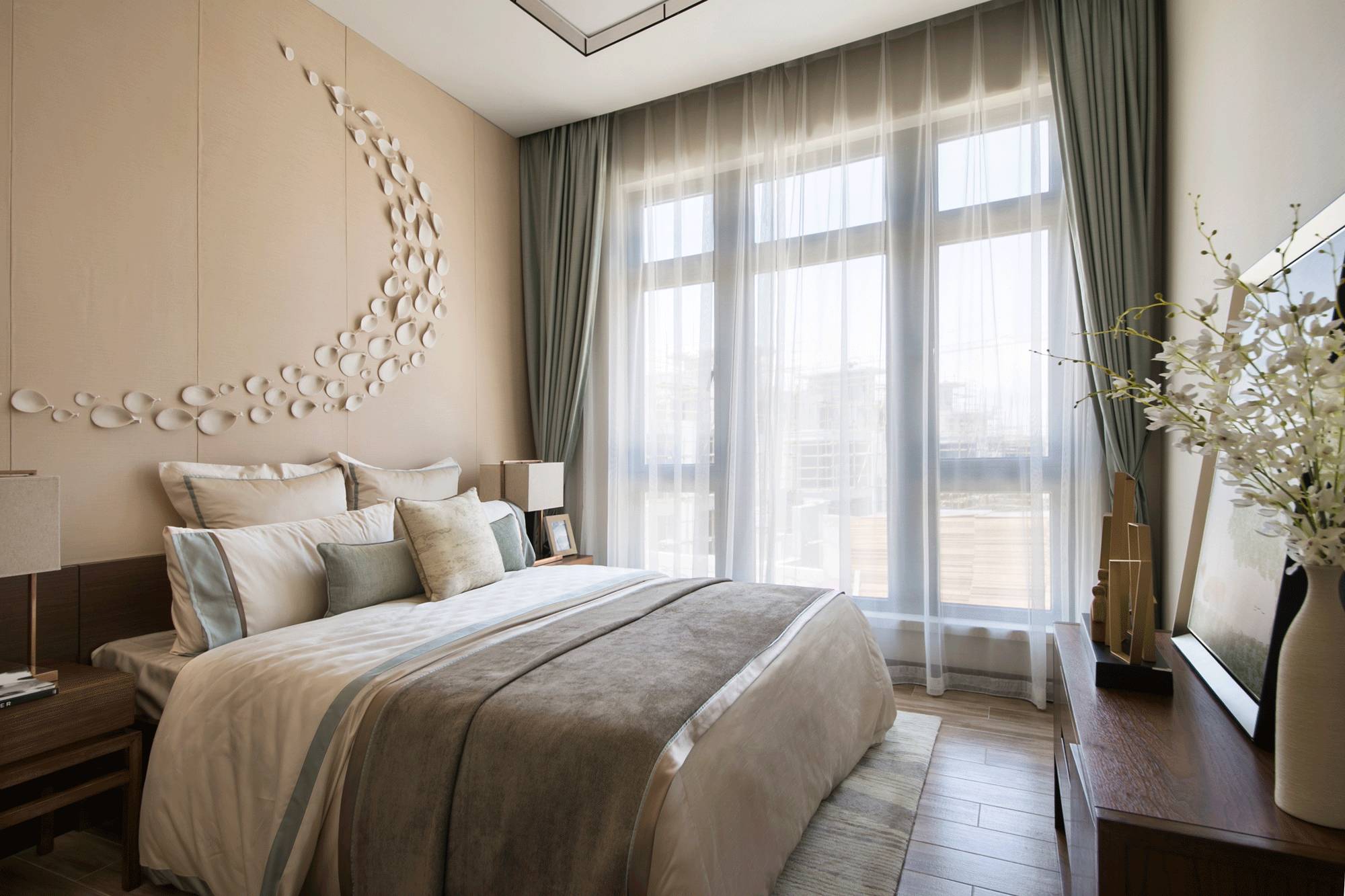 茶·時(shí)光的故事，290㎡典雅新中式裝修設(shè)計(jì)