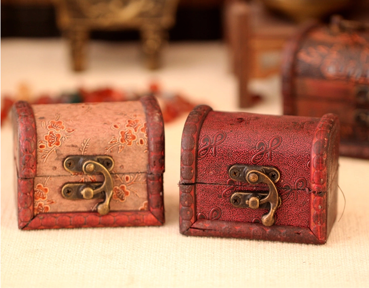 中式小木盒復(fù)古木質(zhì)首飾盒