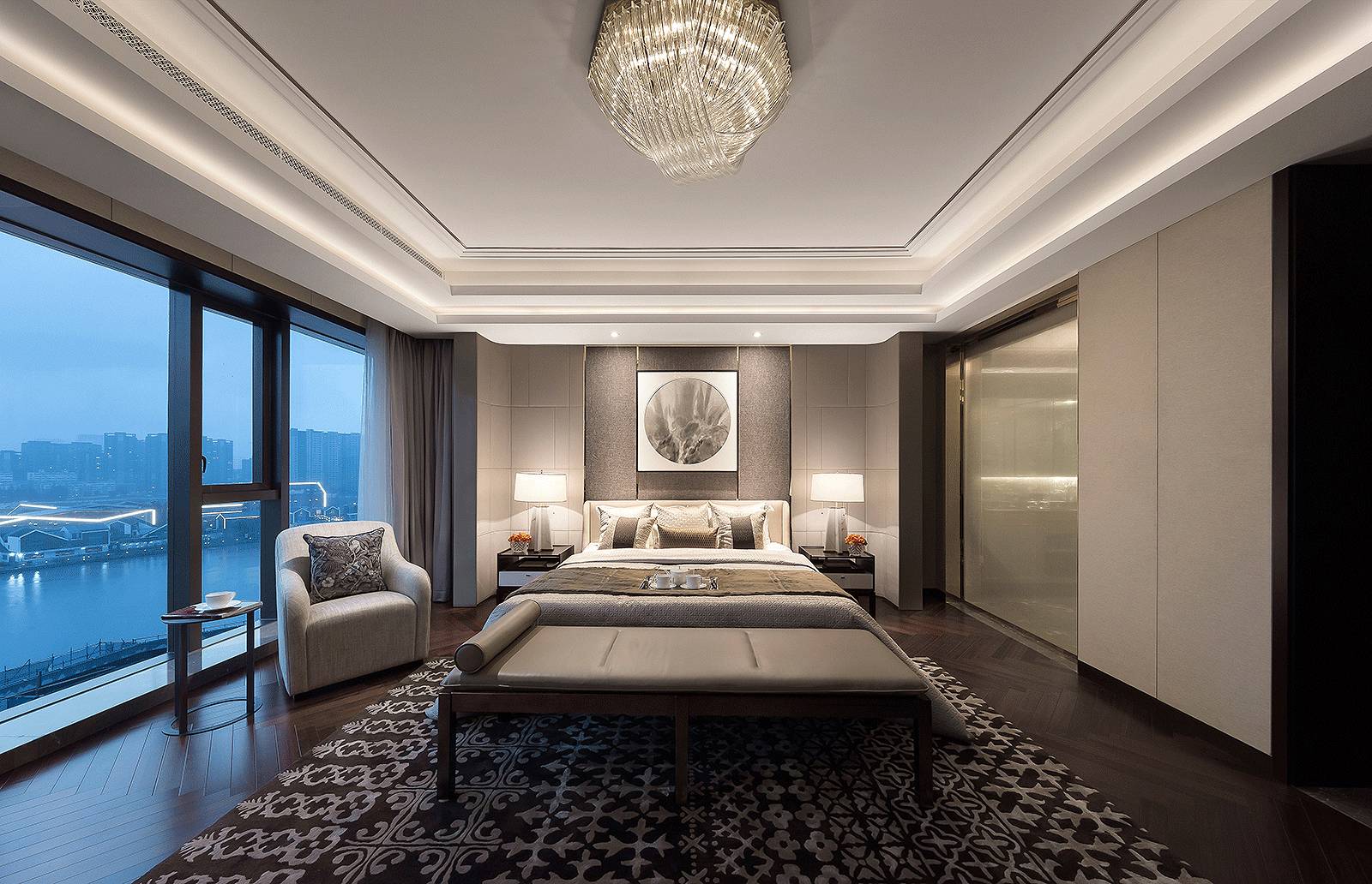 新中式設(shè)計(jì)中，臥室的運(yùn)用與表現(xiàn)