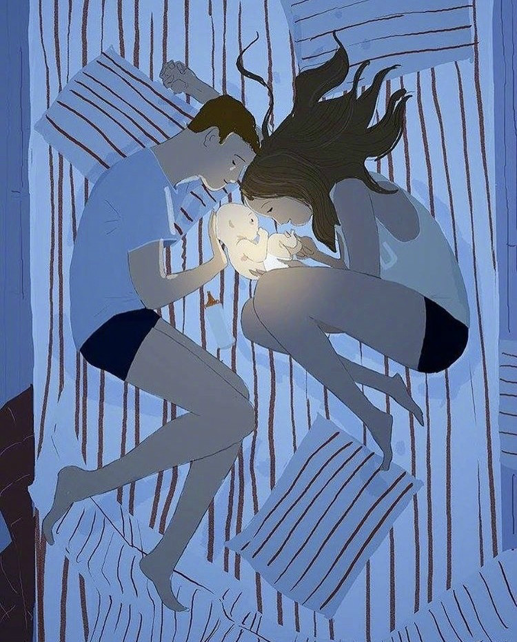 兩個(gè)人的時(shí)光，唯美插畫