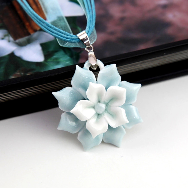 古風(fēng)白袂青衫家佳樂文學(xué)手工陶瓷項(xiàng)鏈