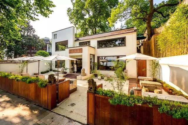 青桐·青竹茶舍，茶香縹緲靜賞西湖