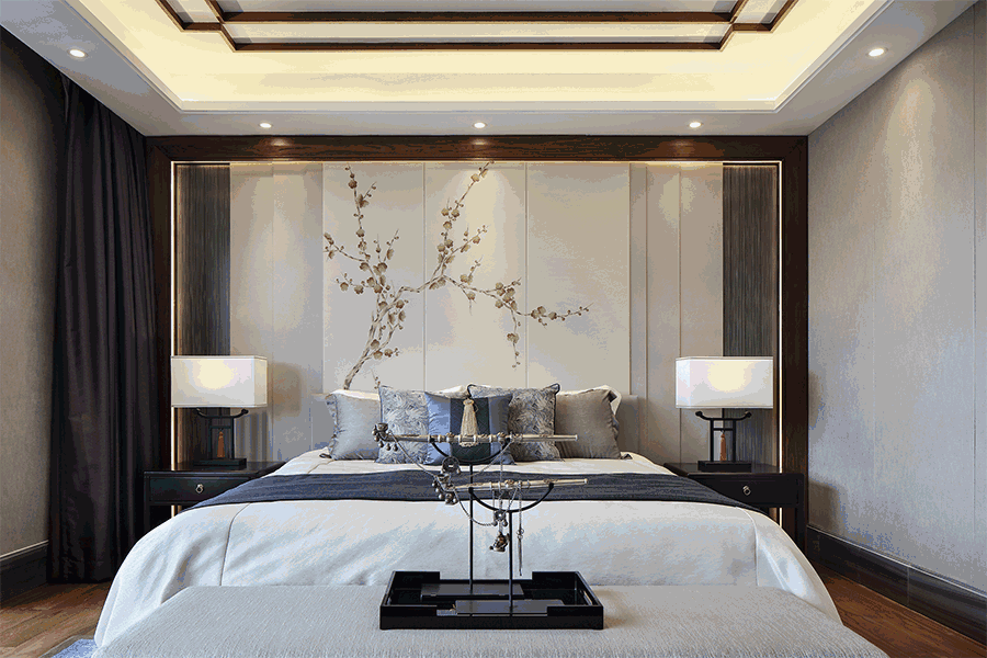 龍光御海天禧別墅樣板房，高端大氣的新中式豪