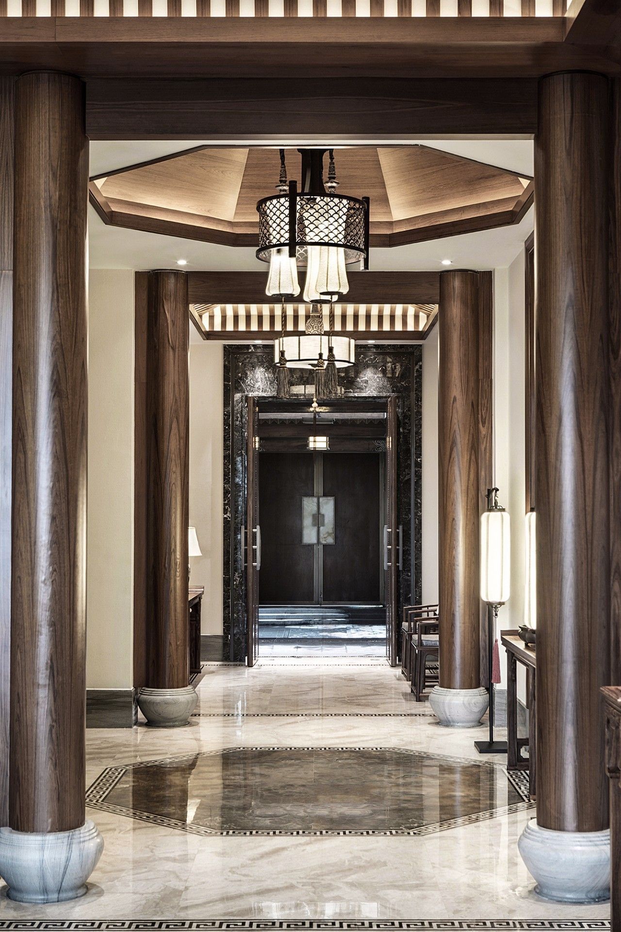 龍光御海天禧別墅樣板房，高端大氣的新中式豪