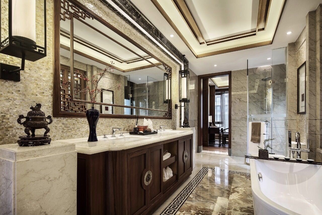 龍光御海天禧別墅樣板房，高端大氣的新中式豪