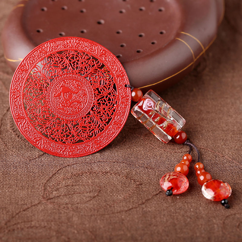 家佳樂文學古典紅色古風金屬小清新書簽