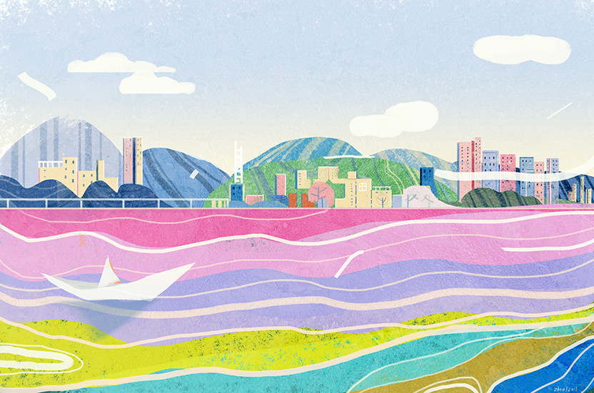 一組風景插畫欣賞