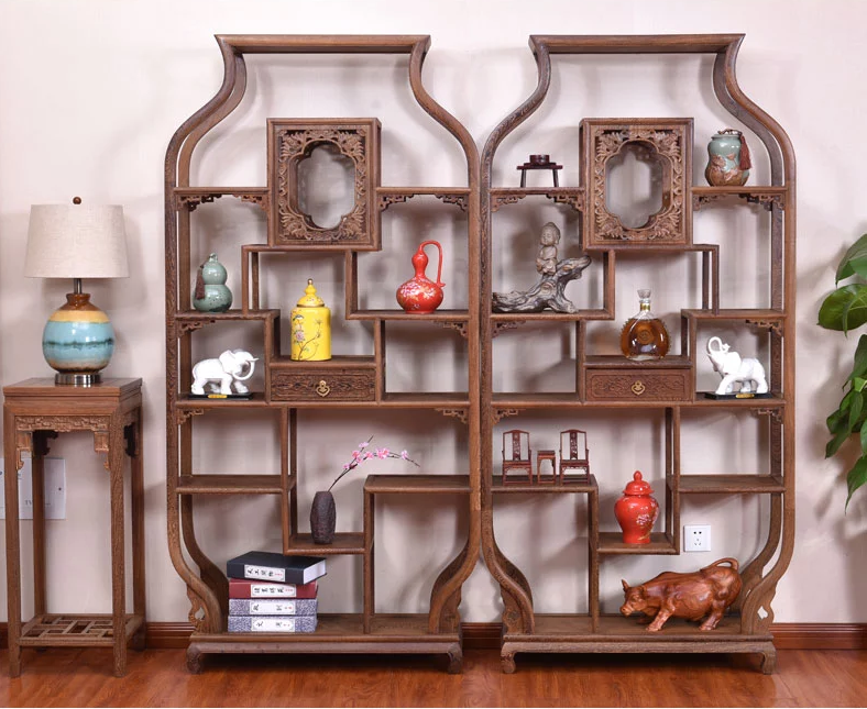紅木家具博古架，中式實(shí)木古董架
